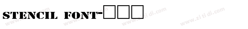 stencil font字体转换